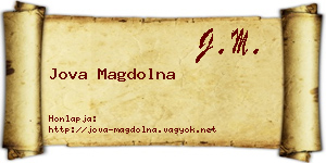 Jova Magdolna névjegykártya